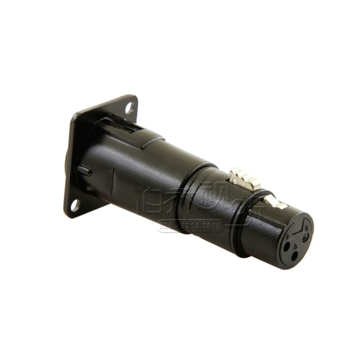 5pcs/lot 3 Pin XLR Female to XLR Male FeedThru Adapter adaptor Chassis Lock Socket Connector For D Panel Mounting