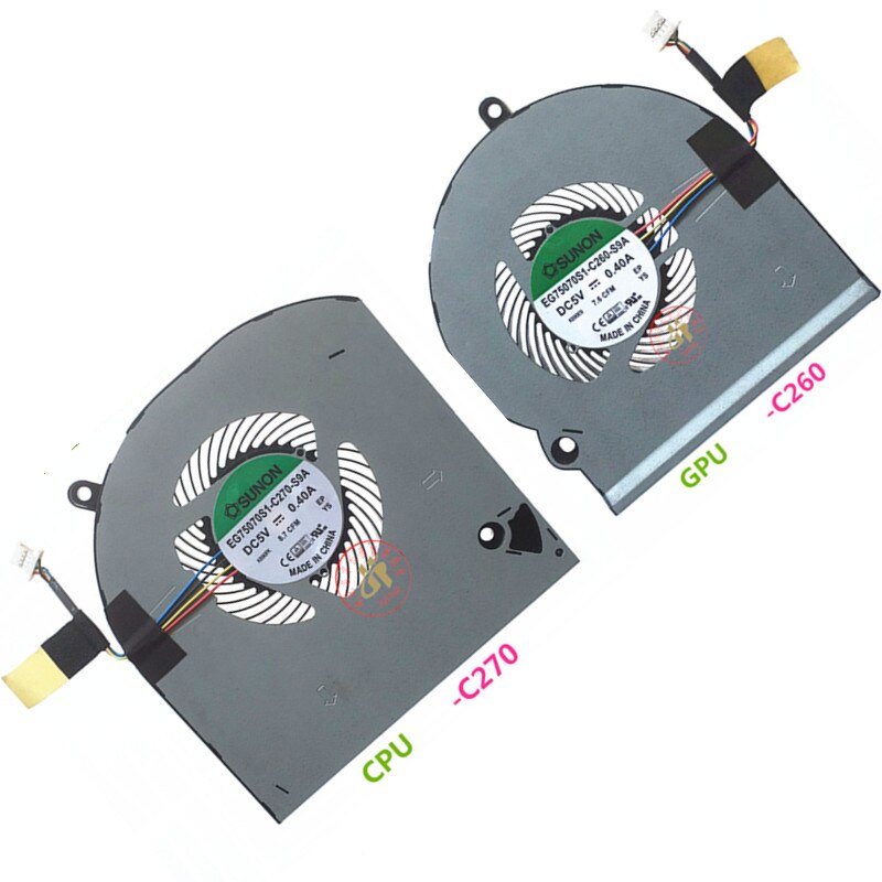 Nuova Ventola di Raffreddamento DELLA CPU/Dissipatore di Calore per dell Alienware 15 R4 GTX1080 1080 6VKKX per esempio75070S1-C260-S9A per esempio75070S1-C270-S9A 5V 0.4A radiatore