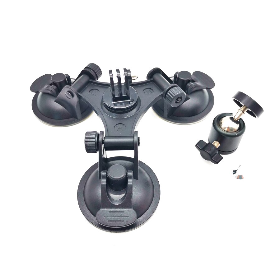 Car Dash Windshield Mount Triple Low Angle Suction Cup Mount Holder For Camera