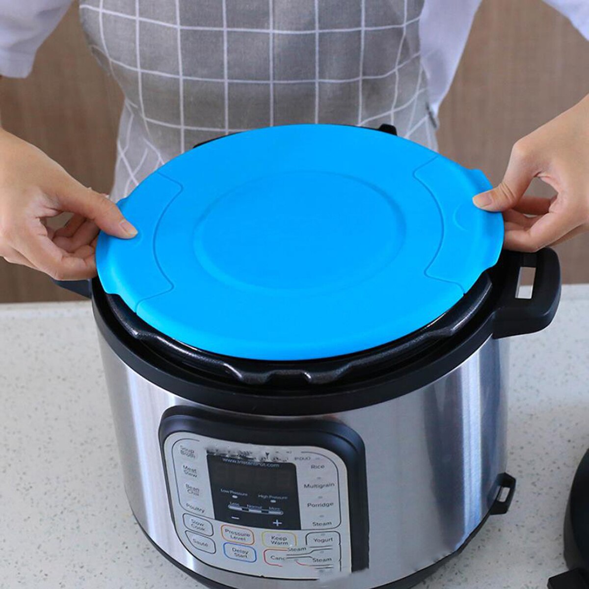 1PC Household Pressure Cooker Inner Tank Cover Food Grade Silicone Lids Multi-color with Heat Resistant Peculiarity