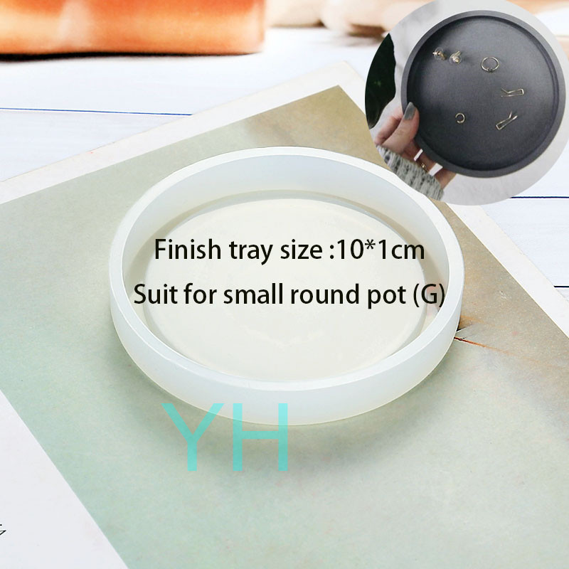 Concrete Molds Concrete Art Planter Pot Molds Silicone Flower Pot Molds Polygon Pot Molds: tray mold for G