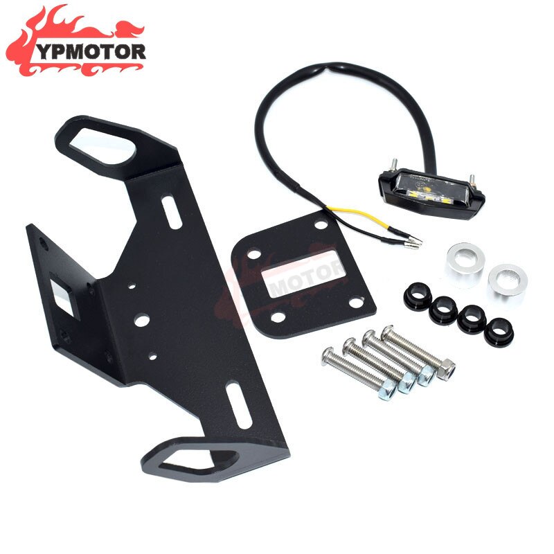 Z 800 13-16 Licence Number Registration Plate Bracket Support Tail Tidy Fender Eliminator W/ LEDFor KAWASAKI Z800
