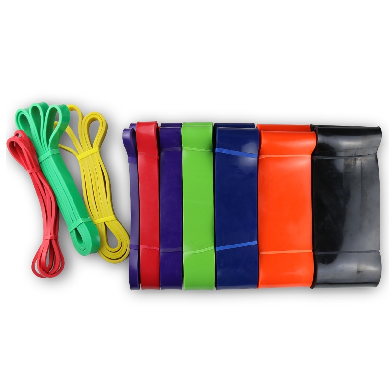 208cm Latex Pull Up band Resistance Bands Fitness Body Gym Power Training Powerlifting Band Unisex Sport Natuur Rubber