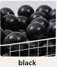 8cm Many Colors 30pcs/lot Optional Eco-Friendly Big Balls Safe Soft Ocean Ball Funny Baby Toy Kid Water Pool Ocean Ball Pits: black