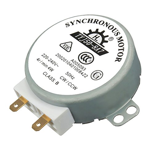 AC 220V-240V 4W 50Hz CW/CCW plataforma giratoria para microondas tocadiscos Motor síncrono TYJ50-8A7 D del eje 4 RPM