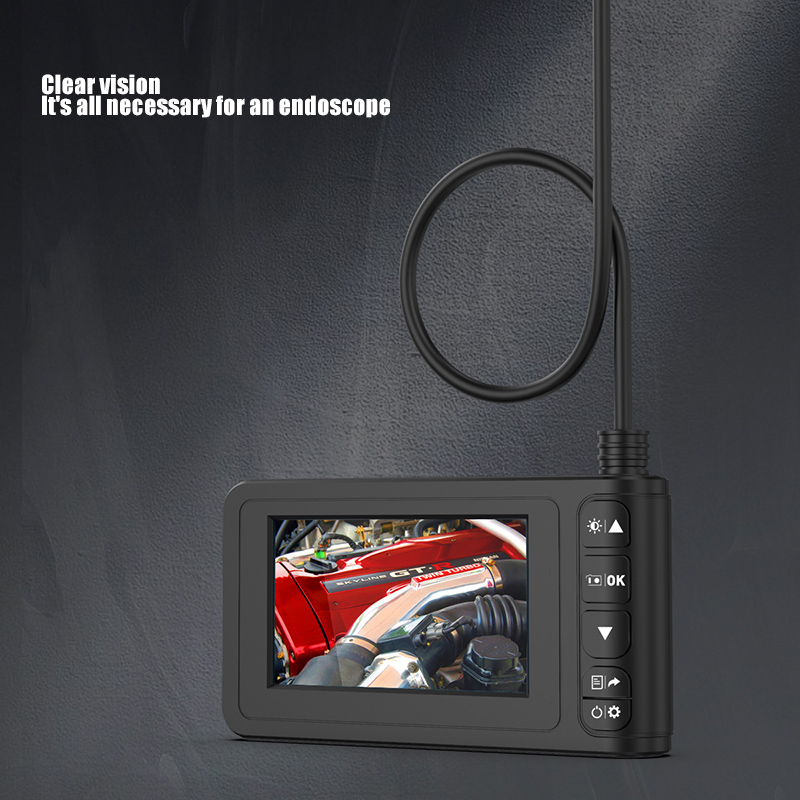 Endoscope industriel tenu dans la main 4.3 pouces écran LCD Endoscope haute définition 1080P tuyau caméra d'inspection avec lumière LED V