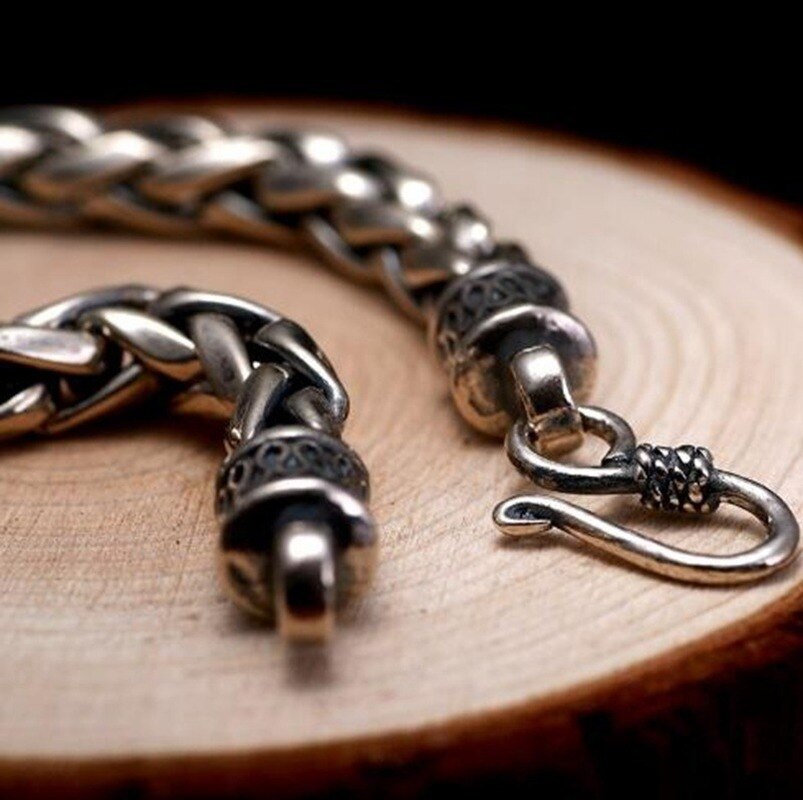 Men Metal Vintage Biker Chain Bracelets Jewelry