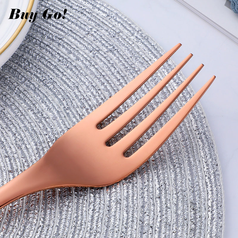 3Pcs/set 18/8 Stainless Steel Gold Flatware Big Size Long Handle Serving Salad Spoon/Fork/Colander Salad Set Kitchen Utensils