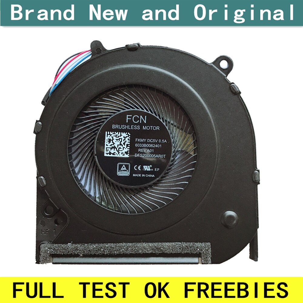 laptop CPU cooling fan Cooler Notebook PC for HP 14-CF 14-CK 14-CM 240 246 G7 240G7 246G7 6033B0062401 DFS200005AR0T FKMY