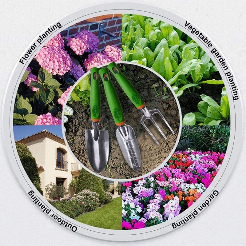 Gartengeräte Set 4 Stück, Garten für Gartenarbeit, Aluminium Legierung Garten Kit, pflanze Blume Wachsen Kit für Männer Frauen