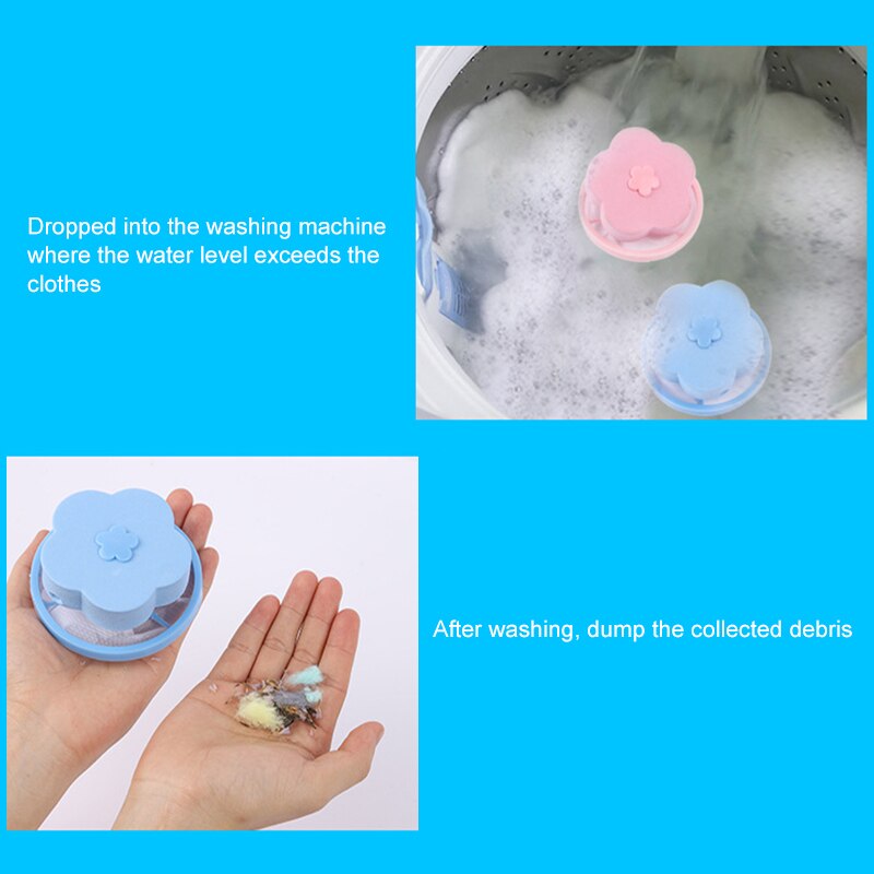 Washing Machine Filter Laundry Balls Discs Hair Removal Catcher Filter Mesh Pouch Cleaning Balls Bag Dirty Fiber Collector