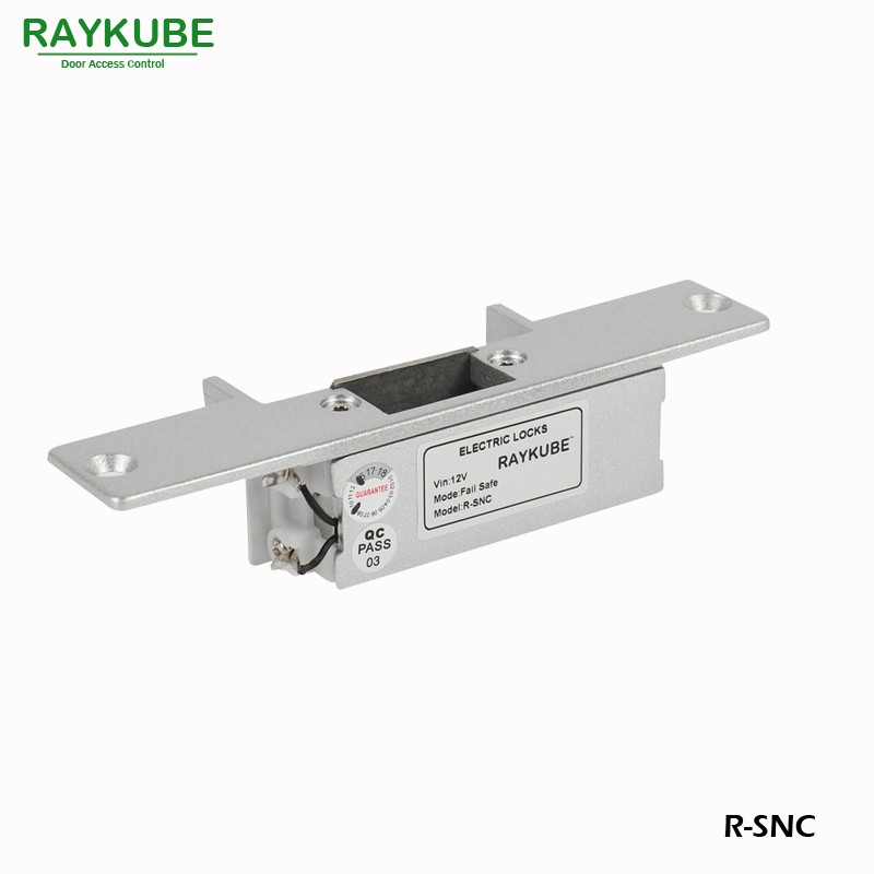 RAYKUBE-cerradura de puerta eléctrica para sistema de Control de acceso, Kits de Control de acceso a R-SNC, a prueba de fallos