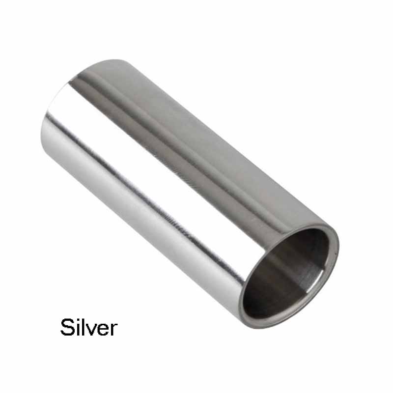 Curseur de guitare basse en laiton et acier, pour Instrument à cordes, pièces de Ukulele: Silver