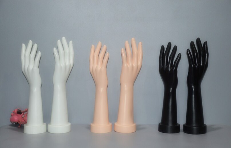 Liglamorous 1 Paar Vrouwelijke Mannequin Hand Arm Display Vrouwen Base Horloges Ringen Handschoenen Armband Sieraden Huid 12 inch Hand model