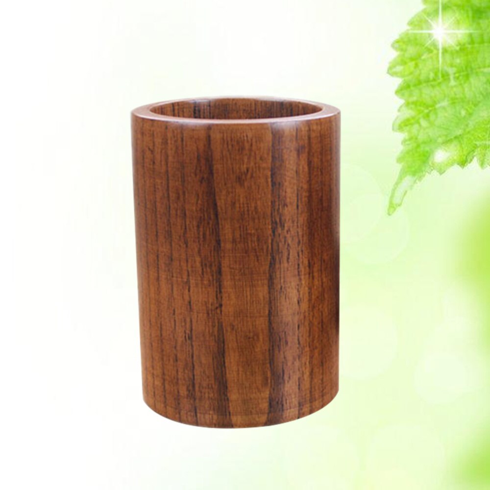 Eco-vriendelijke Houten Gebruiksvoorwerp Houder Ronde Eetstokjes Organizer Caddy Voor Keuken Spatel Tang Bestek Vork Lepel