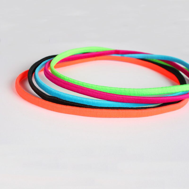 2 stk anti-slip svedbånd yoga sport rent hårbånd elastisk gummi tyndt sports pandebånd bandage til gravide piger indretning