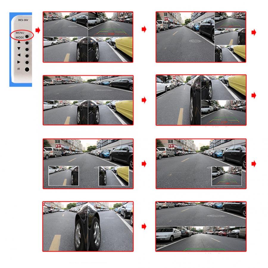 CCTV Video Splitter Umschalter Kamera Prozessor System Bausatz 4 Kanal Mit BNC Adapter Video mischer