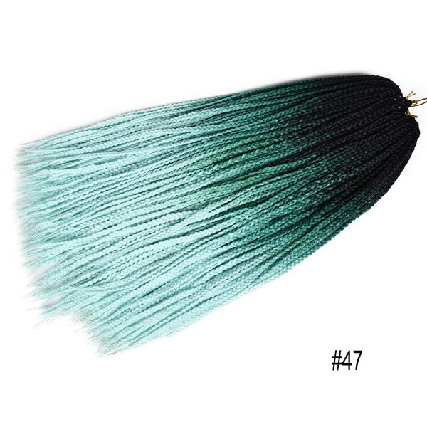 Tresses synthétiques au Crochet ombré 22 brins, tresses longues arc-en-ciel pour tresses africaines: NC/4HL