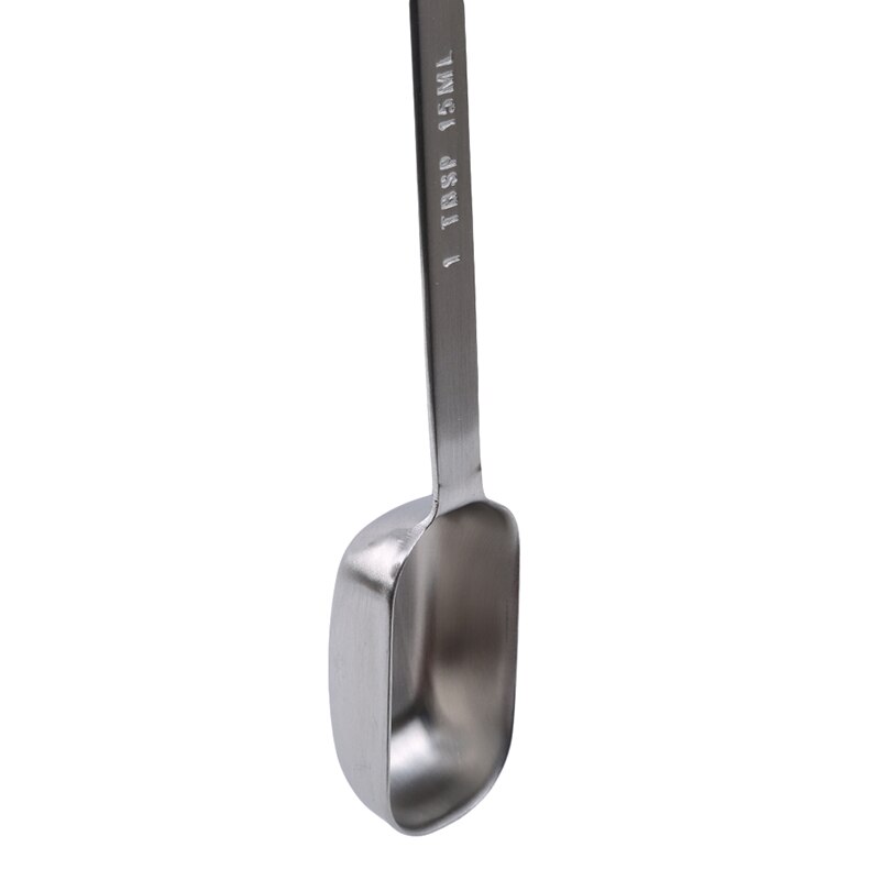 Báscula de cocina de 15ml, cuchara con mango largo de acero inoxidable, para café, proteína, leche en polvo, cucharas de gramos, peso, báscula de alimentos