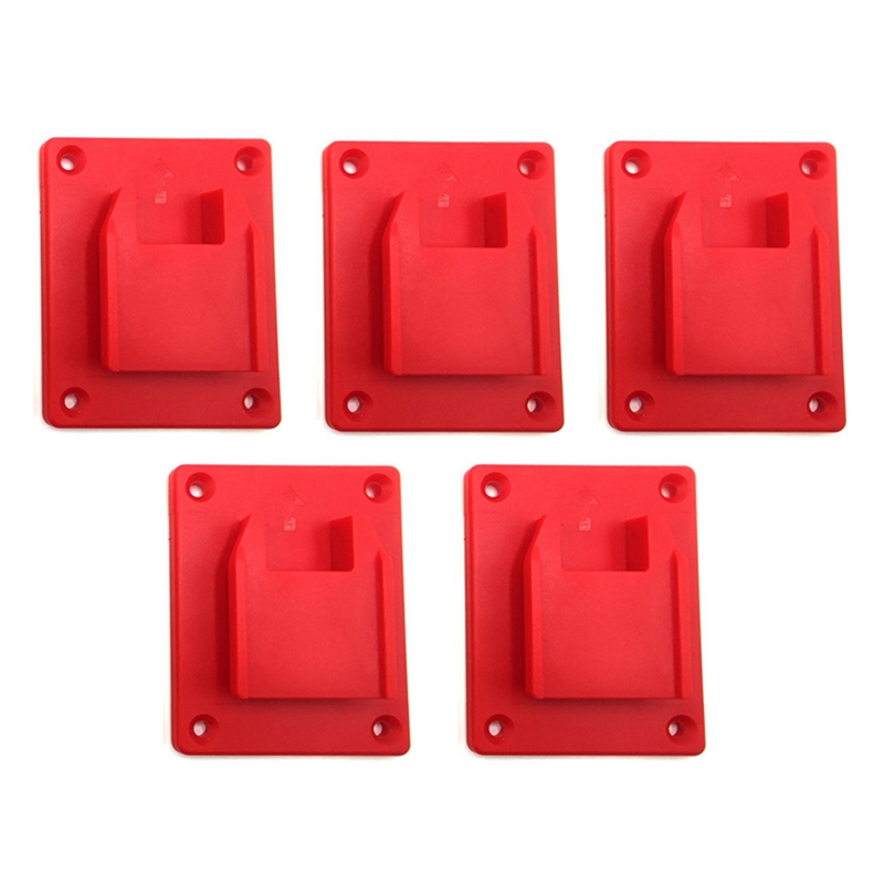5Pc Tool Mount Holder Hanger For Dewalt 20V &amp; M18 18V Electric Drill Retail: Red