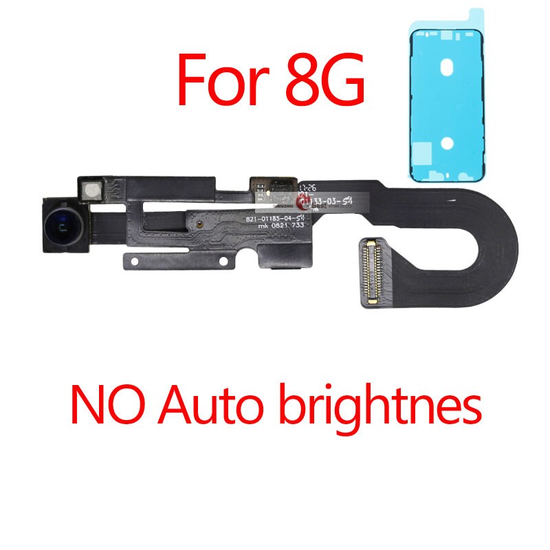 1pcs Proximity Sensor Light Flex Cable For iPhone 7 8 Plus 5.5 Front Camera with screws earpiece Assembly: 8G No  brightness