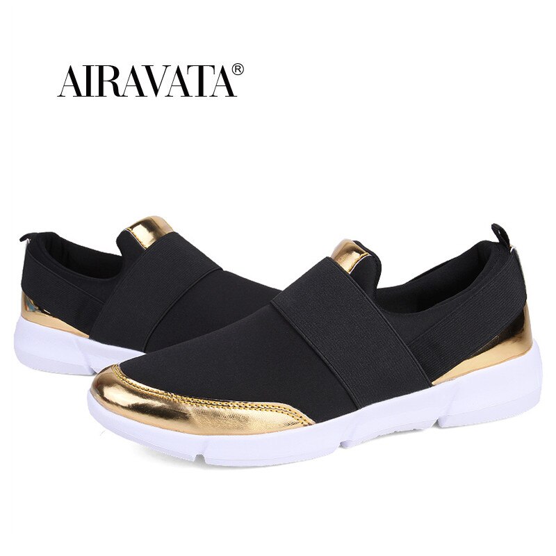 Women's Casual Shoes Full Breathable Light Walking Shoes Shock Non-Slip Shoes: Black / 37