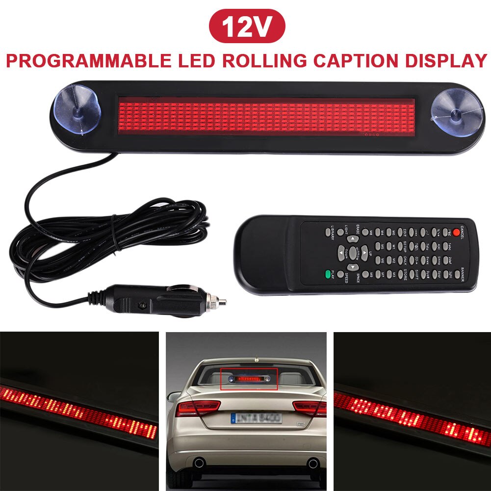 Scrolling Board LED Display Durable Subtitle Display Warning Sign Hint Remote Control Programmable Highperformance