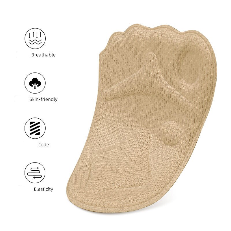 Almohadillas ortopédicas 4d de esponja para antepié, pegatinas para tacones altos suaves, cómodas, ajustables para el pie, cojín de relleno transpirable