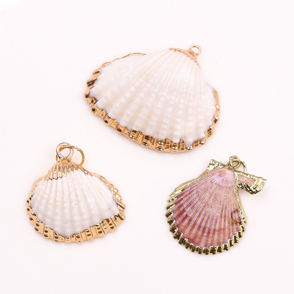13Pcs Boho Schelp Ketting Schelpen Gouden Ketting Ketting Schelpen Hangers Voor Vrouwen Diy Sieraden Accessoires