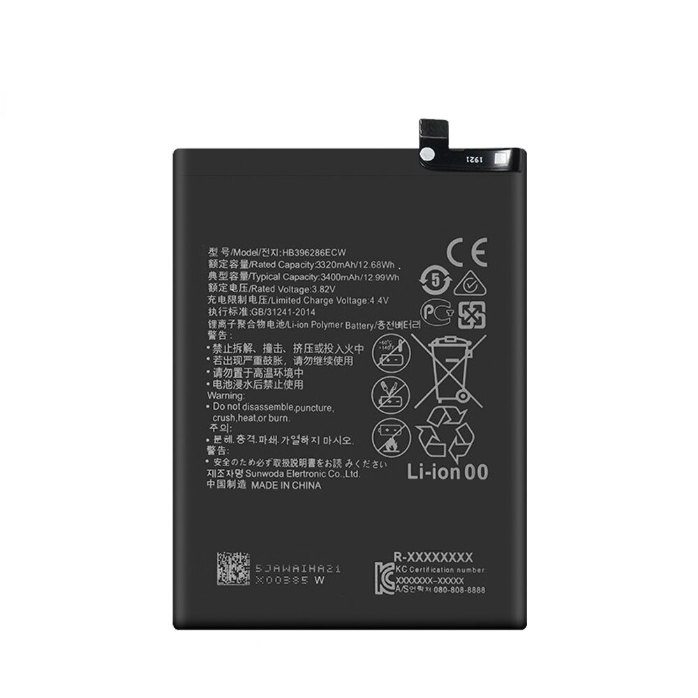 Original Huawei Honor 10 Lite /P Smart /Honor 10i 20i Genießen 9S Telefon Batterie HB396286ECW 3400mAh Hohe Kapazität Kostenlose Tools