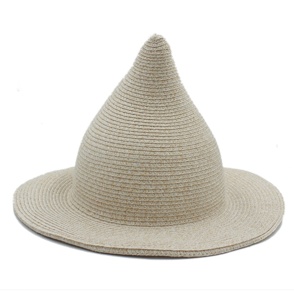 Women Men Gandalf Witch Wizard Cosplay Party Carnival Halloween Braided Rope Act Carnival Top Straw Casual Hat Sun Cap
