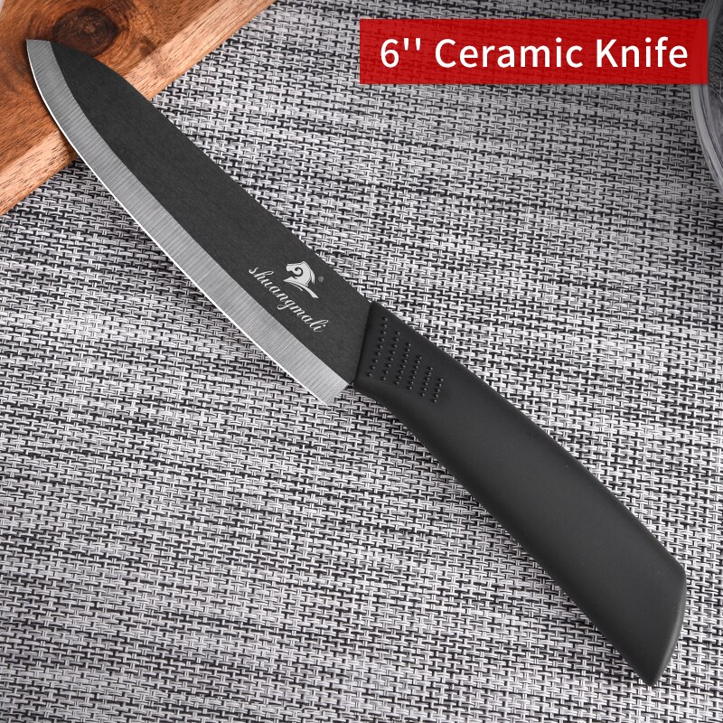 4 stk keramiske skæreknive sæt abs&tpr håndtag hjemmekøkken madlavning redskabskniv kødskræller frugtknive: 6 tommer