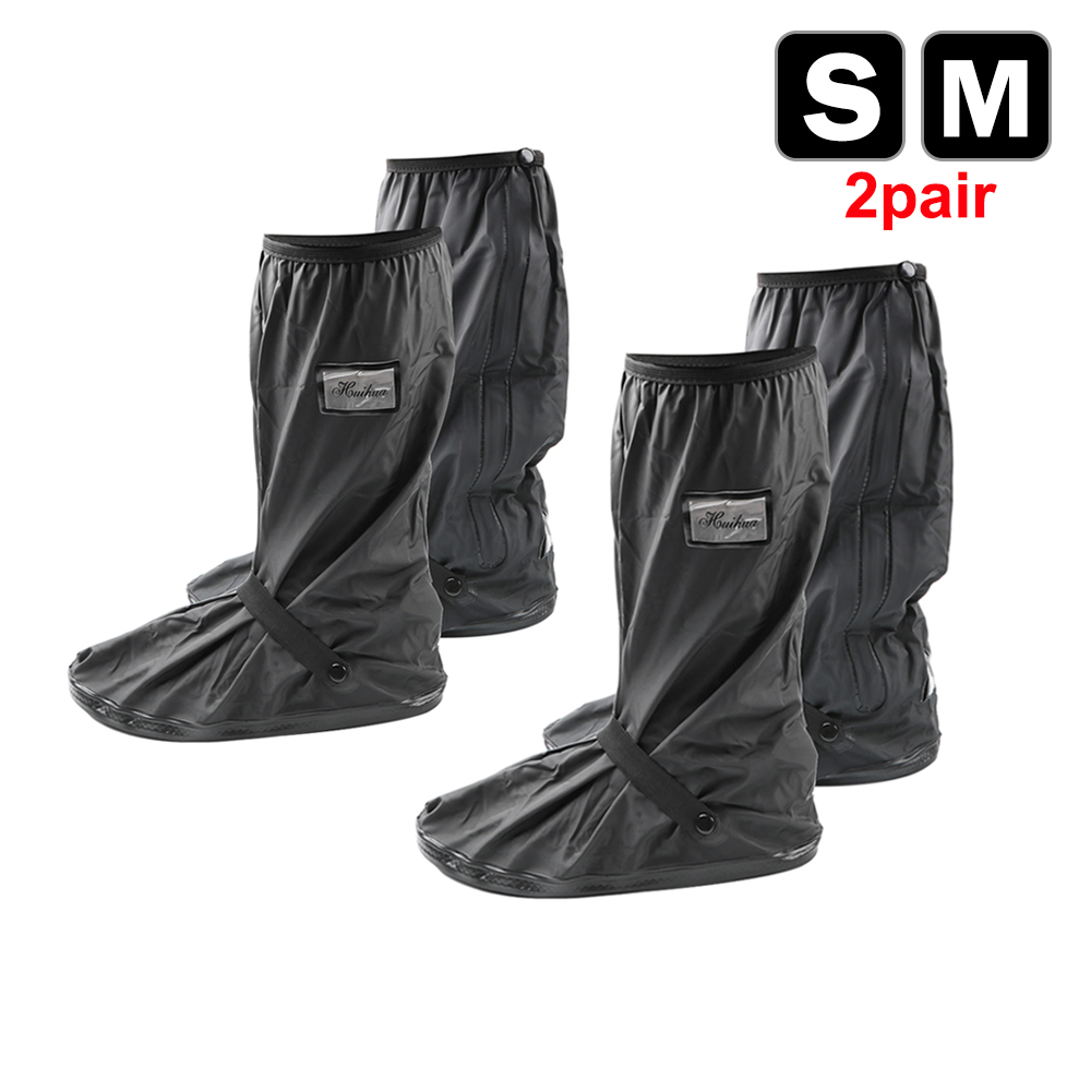 Couvre-chaussures de pluie réutilisables pour moto, Scooter, Dirt Bike, couvre-bottes antidérapants, unisexe, protecteurs de chaussures de vélo pour jours de pluie et de neige: Orange