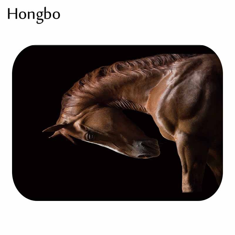 Hongbo-tyylinen majesteettiset hevosprinttimatot liukumattomat lattiamattot ulkomatot kirkkaat etuoven matot