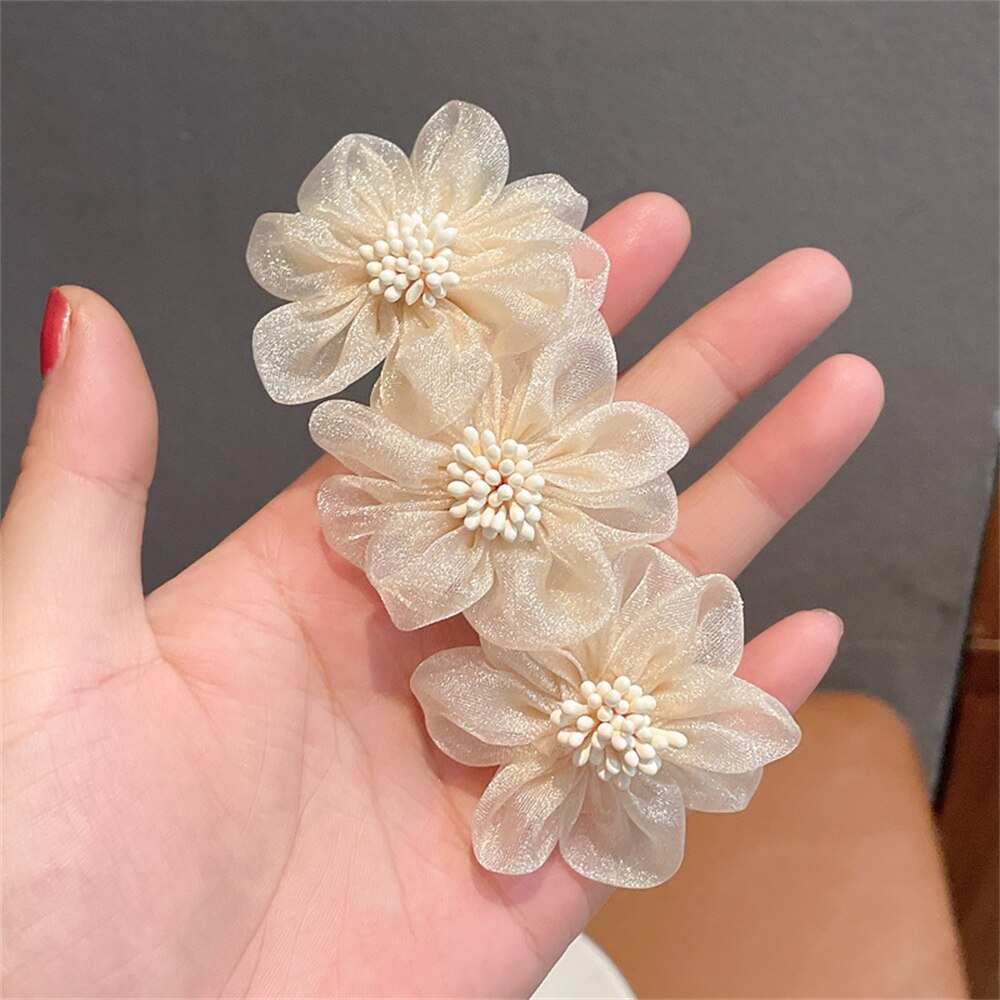 Horquilla con flores para mujer, herramienta de trenzado para el cabello, pasadores de Camelia, accesorios de peinado: E