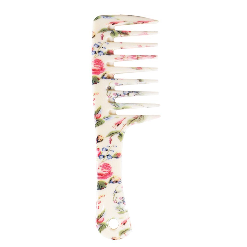 Peine para masaje del cuero cabelludo desenredante de plástico rastrillo de ducha seco húmedo peine desenredador: Large