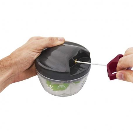 PICADORA/BATIDORA MANUAL MINI JATA AC57 - 300ML - CUCHILLA ACERO INOX. - 2* ACCESORIOS INTERCAMBIABLES - APTO PARA LAVAVILLAS