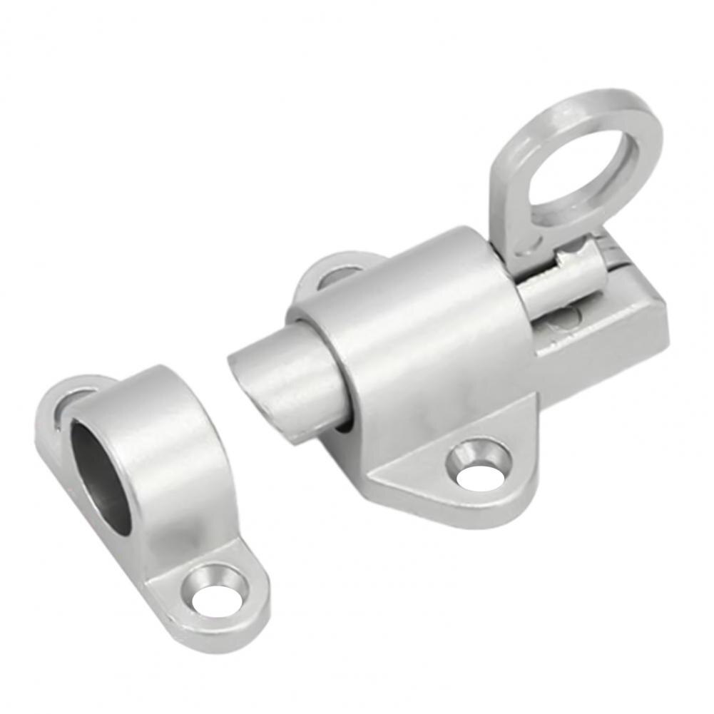 1 Set Bolt Lock Anti-rust Stable Portable Aluminum Alloy Latch Sliding Door Window Lock for Home: Silver