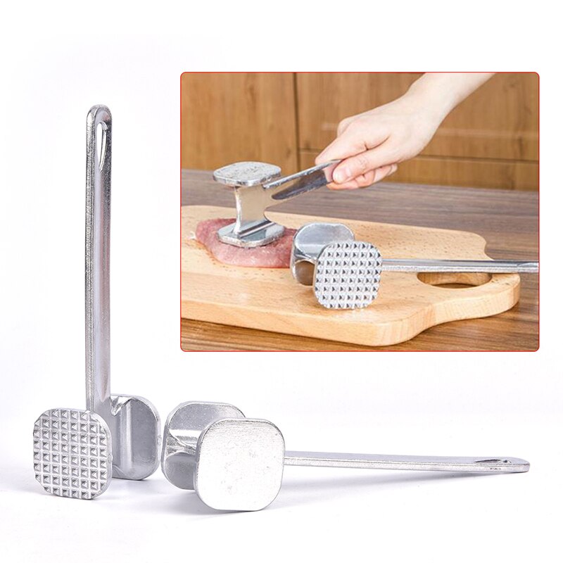 1Pcs Meat Tenderizer Hammer Mallet Tool for Pounding Beef Steak Stainless Steel Meat Hammer Kitchen Tool