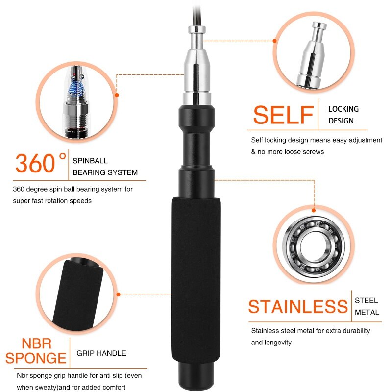 Speed Springtouw Professionele Springtouw Voor Mma Boksen Fitness Overslaan Workout Training Met Draagtas Ons In Voorraad