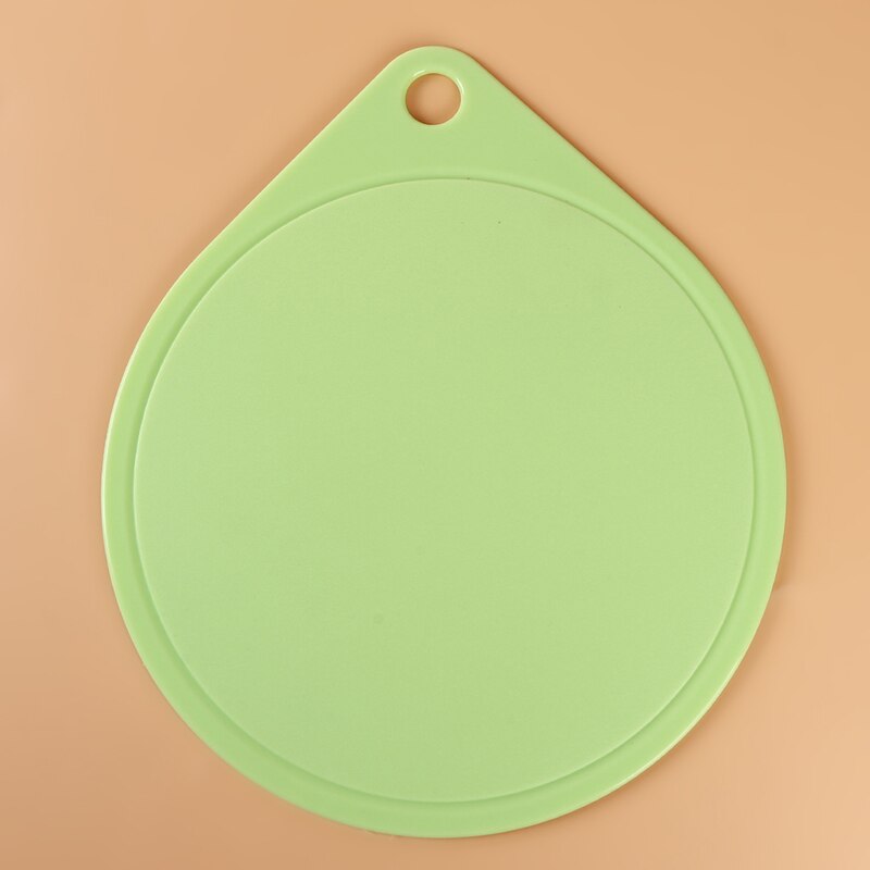 Single Cutting Board Plastic Cutting Board Kitchen Knife Set Round Non-Slip Multifunctional Cutting Board