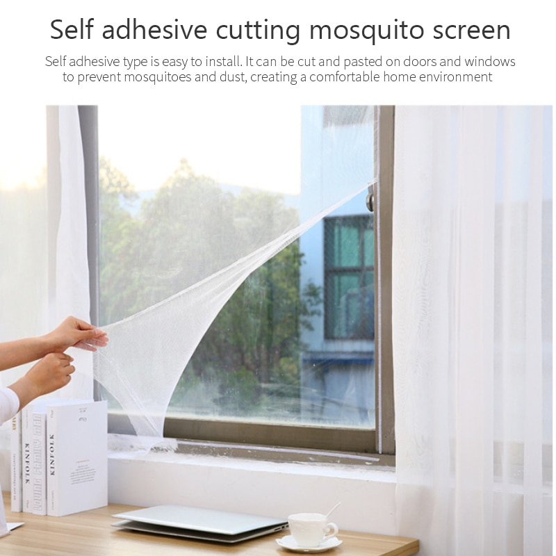 Bug Flying Door Self Room Window Protector Black Screen Curtains 130x150cm Nets Netting Anti Cortinas Insect Indoor Mosquito