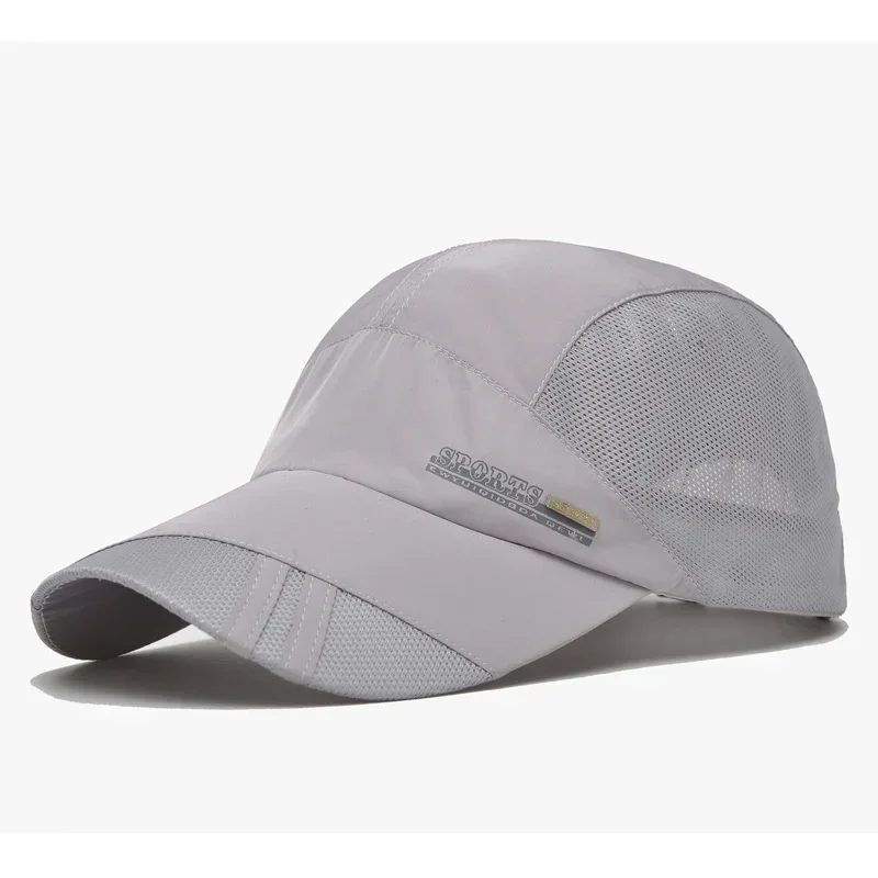Sportpetten Zomerzonnehoed voor heren Dames Vissen Honkbalhoed UV-bescherming Buiten Sneldrogend Lichtgewicht Mesh Ademende pet: Lavendel