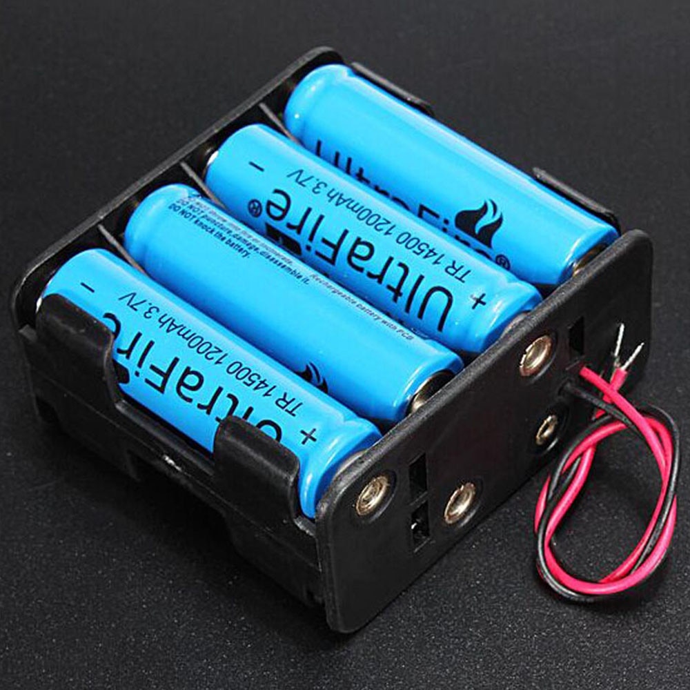 OMESHIN Coming Lovely 1Pc 8 AA 2A Battery 12V Clip Holder Black Box Case with Wire Leads