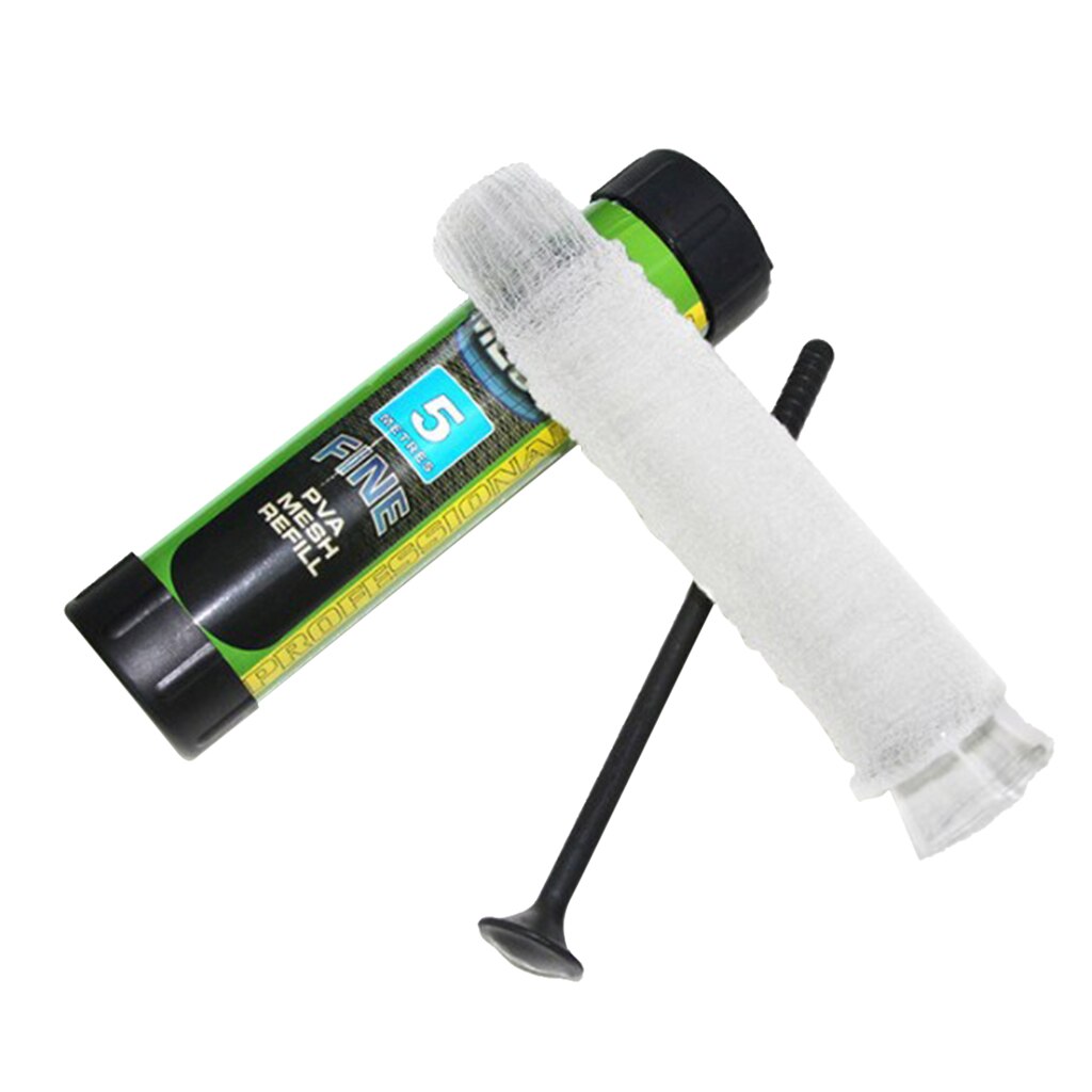 Pva Fishing Mesh Dissolve Refillbait Bag For Solid Bait Tackle Throwing Tool Mesh Bait Mesh Universal Refill Stocking Bait Bags: 37mm