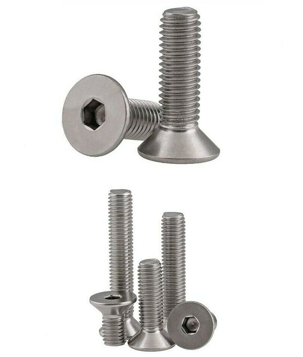 M4 316 stainless steel flat head countersunk head hexagon screw accessories