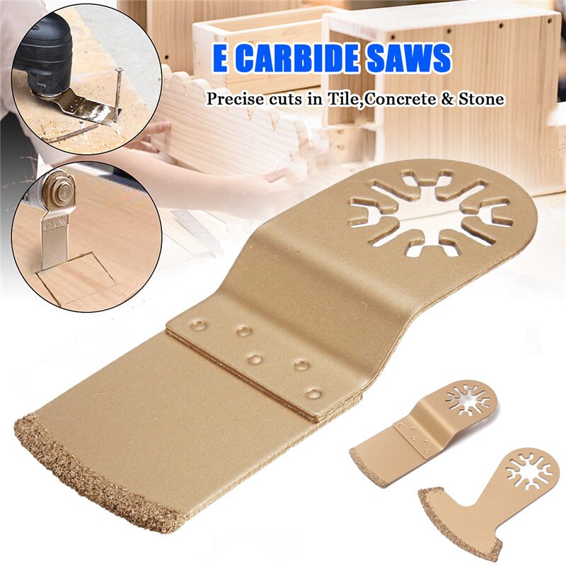 Diamond Carbide Oscillating MultiTool Saw Blade Fits Fein Multimaster Gold Metal Cutting Tool Wood Cutter