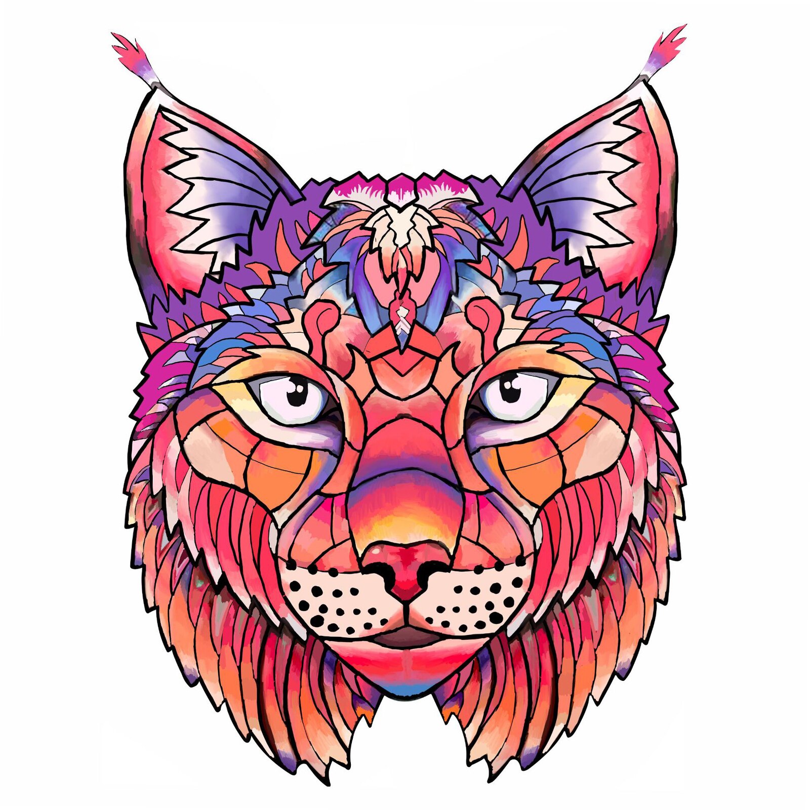 Houten Puzzel Dieren Vos Kat Leeuw Wolf Puzzel Speelgoed Elk Stuk Is Cartoon Dier Houten Puzzel Voor Volwassenen Kids speelgoed: 13