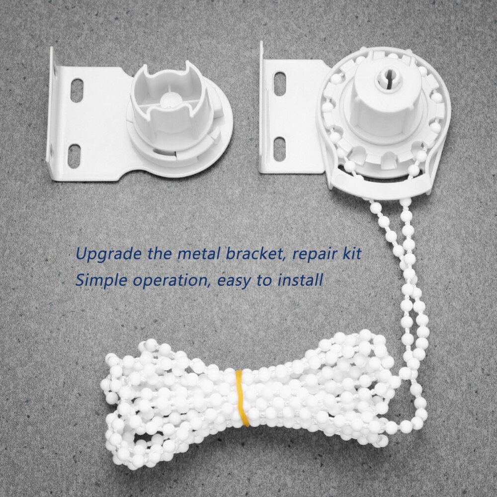 VORCOOL 1 Set Roller Shade Blind Beaded Chain Cord Clutch with Metal Core Roller Shade Blinds Connectors (White)