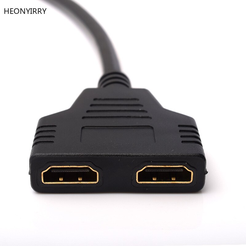 Hdmi Splitter Kabel 1 Male Naar Dual Hdmi 2 Female Y Splitter Adapter In Hdmi Hd Lcd Led Tv 30cm 1 In 2 Splitter Adapter Converter